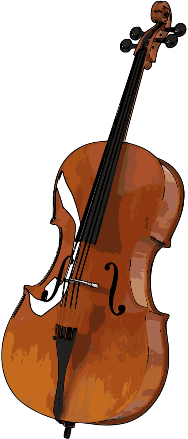 Cello Musical Instrument PNG Transparent Background