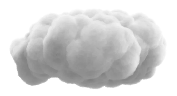 White Fluffy Cloud PNG Transparent Background