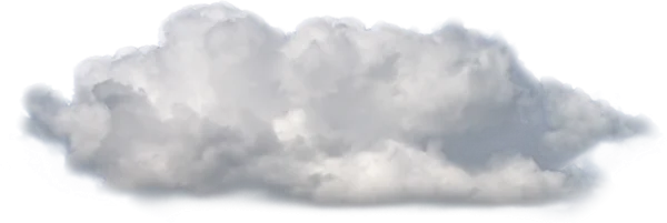 Realistic White Cloud PNG Transparent Background