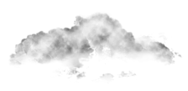 Realistic Volumetric Cloud PNG Transparent Background