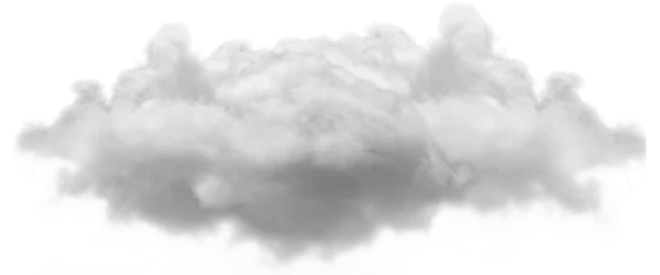 Realistic Cloud Element PNG Transparent Background
