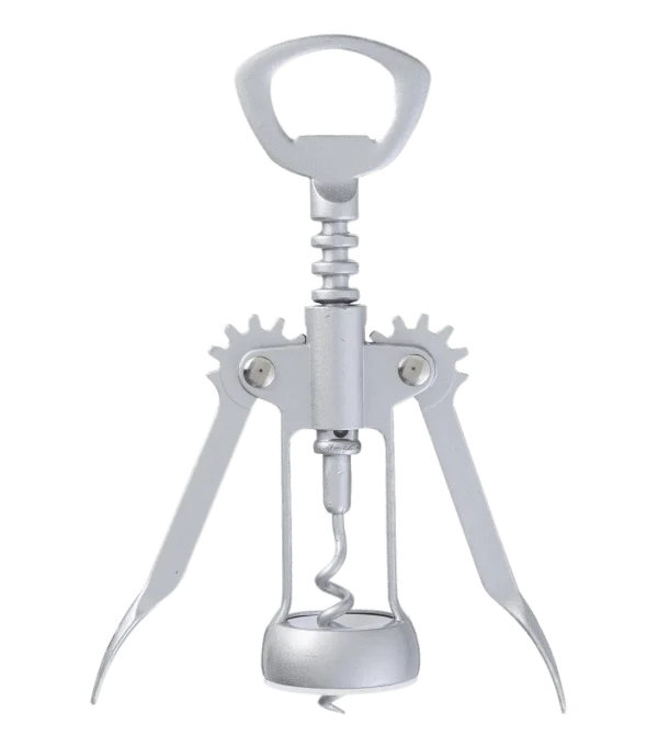 Silver Winged Corkscrew PNG Transparent Background