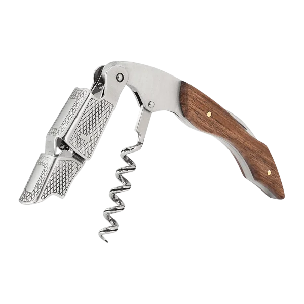 Stainless Steel Corkscrew Wine Opener PNG Transparent Background