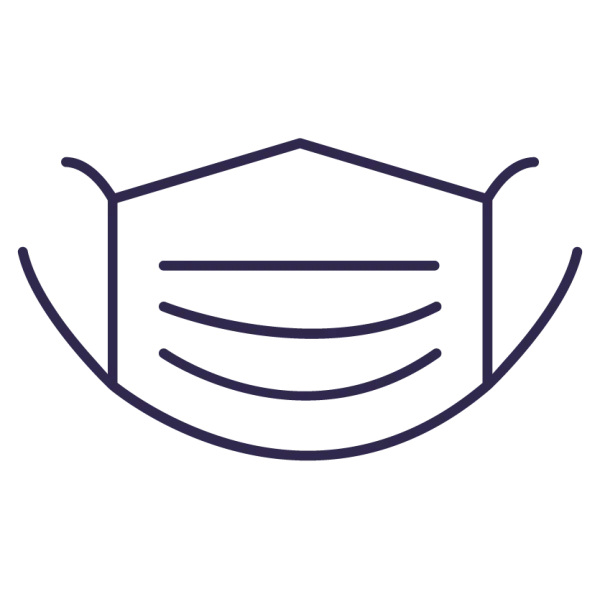 Face Mask Line Art Icon Transparent PNG
