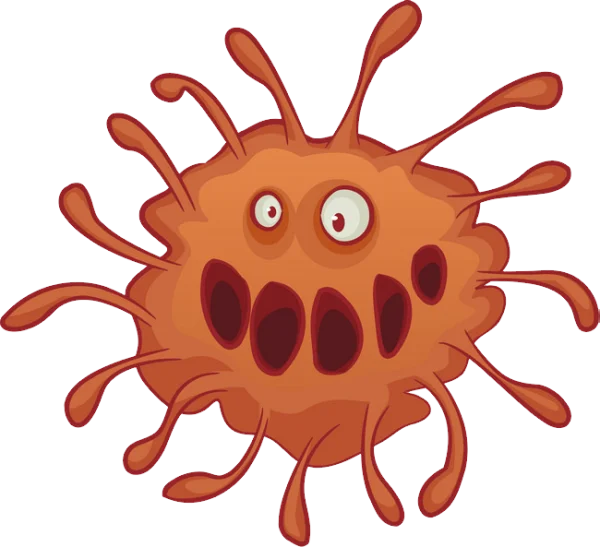 Cartoon Germ Virus PNG Transparent Background