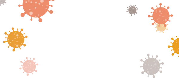 Colorful Stylized Virus Cells PNG