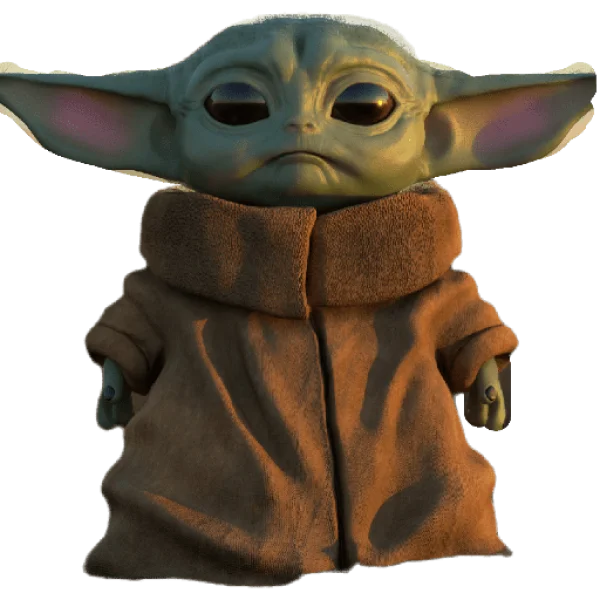 Baby Yoda Grogu Transparent PNG