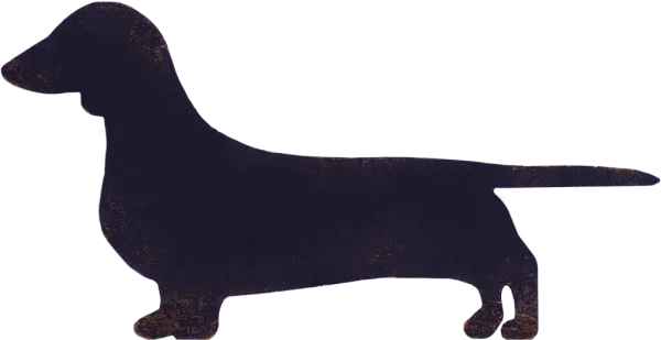 Dachshund Silhouette PNG Transparent Background