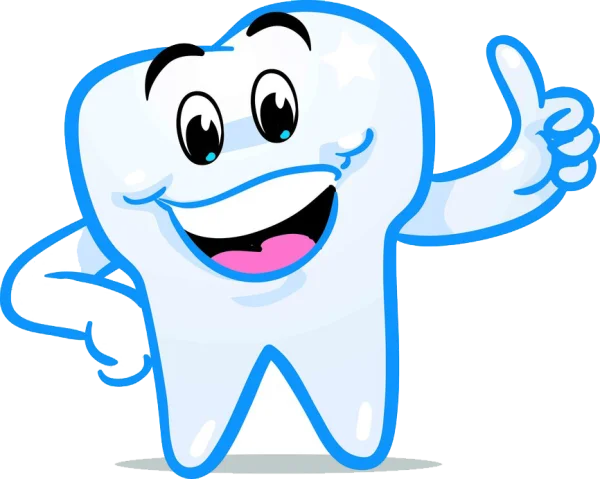 Happy Cartoon Tooth Thumbs Up PNG