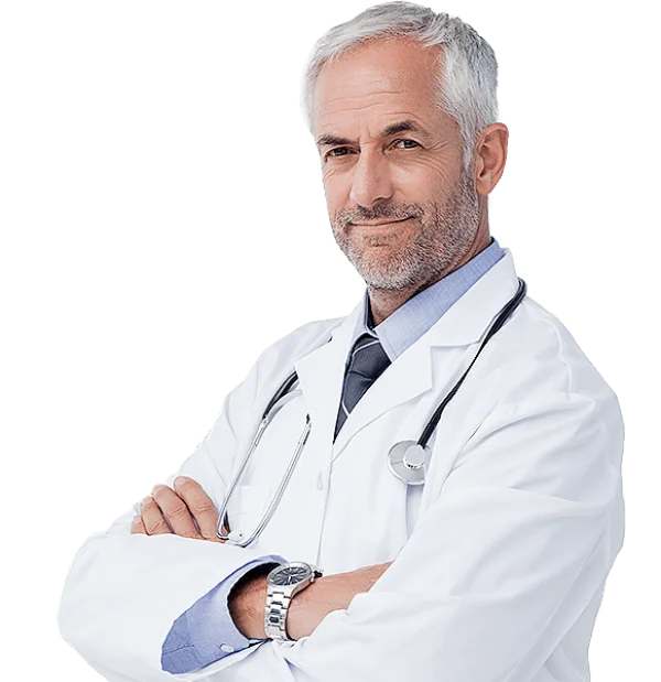 Confident Male Doctor PNG Transparent Background