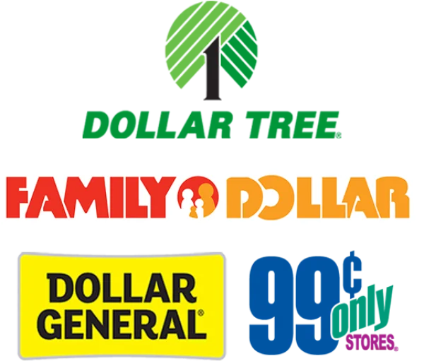 Dollar and Discount Store Logos Collection PNG