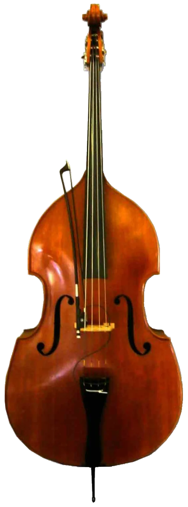 Upright Bass with Bow PNG Transparent Background