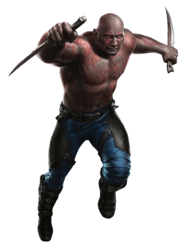 Drax the Destroyer Marvel PNG Transparent Background