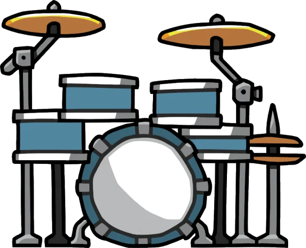 Cartoon Drum Set PNG Transparent Background
