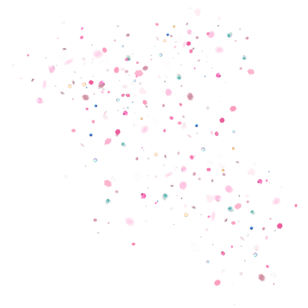 Pink and Colorful Confetti Sparkles PNG