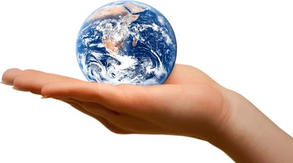 Hand Holding Planet Earth PNG