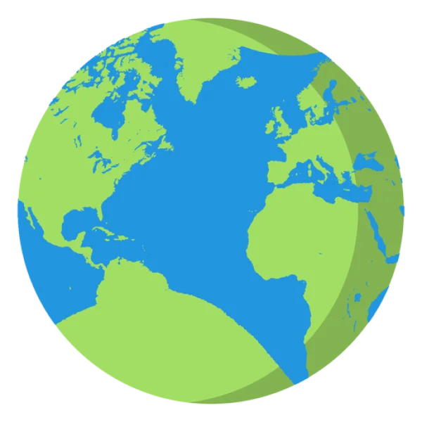 Cartoon Earth Globe PNG Transparent Background