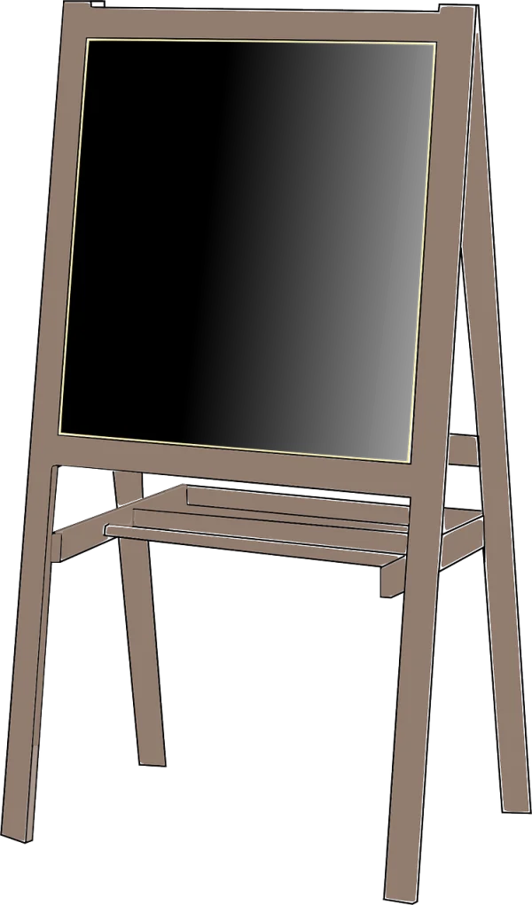 Chalkboard Easel Transparent PNG