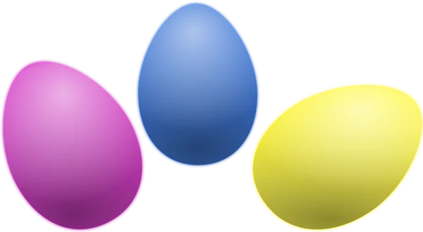 Colorful Easter Eggs PNG Transparent
