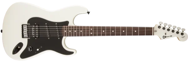 White Electric Guitar PNG Transparent Background