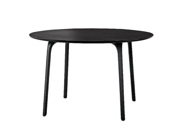Modern Black Round Dining Table PNG