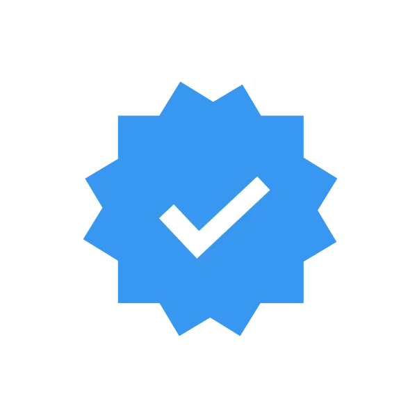 Blue Verified Checkmark Icon PNG