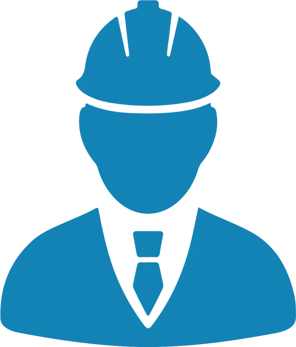 Blue Engineer Hard Hat Icon PNG Transparent
