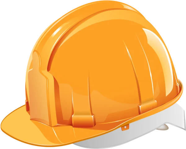 Orange Hard Hat PNG Transparent Background