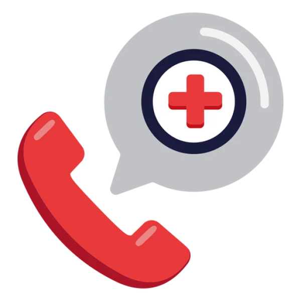 Emergency Medical Call Icon PNG Transparent Background