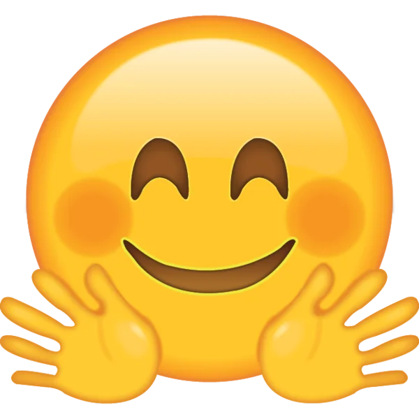Hugging Face Emoji PNG Transparent Background