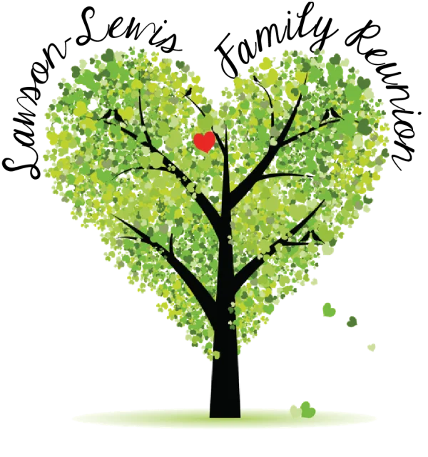 Heart Shaped Tree PNG with Red Heart