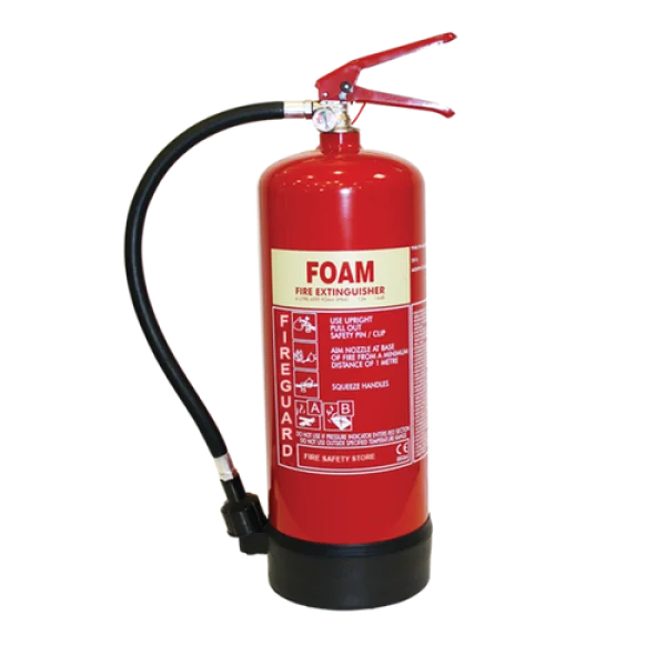 Red Foam Fire Extinguisher PNG Transparent Background