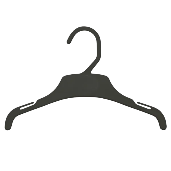 Dark Grey Plastic Clothes Hanger PNG Transparent Background