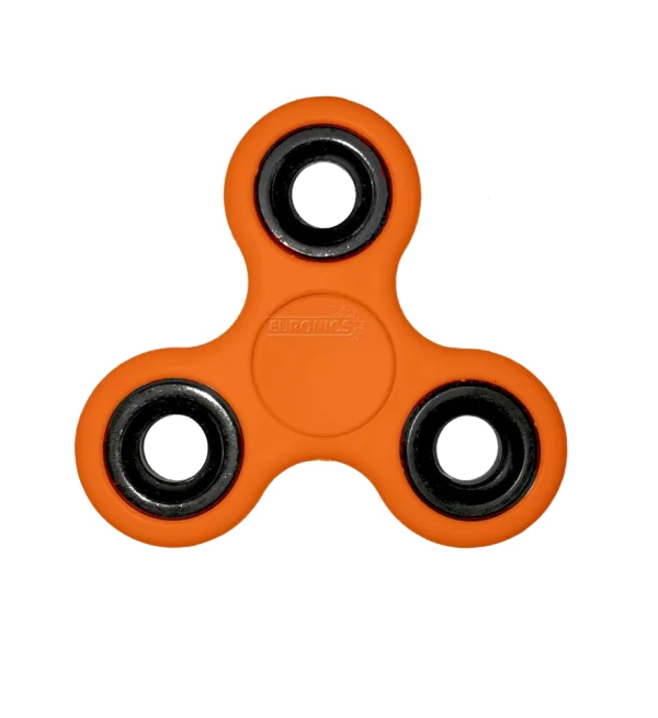 Orange Fidget Spinner PNG Transparent Background
