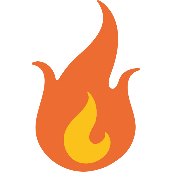 Fire Flame Icon PNG Transparent Background