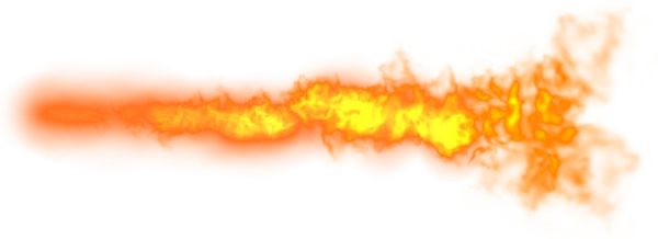 Dynamic Fire Burst PNG Transparent Background