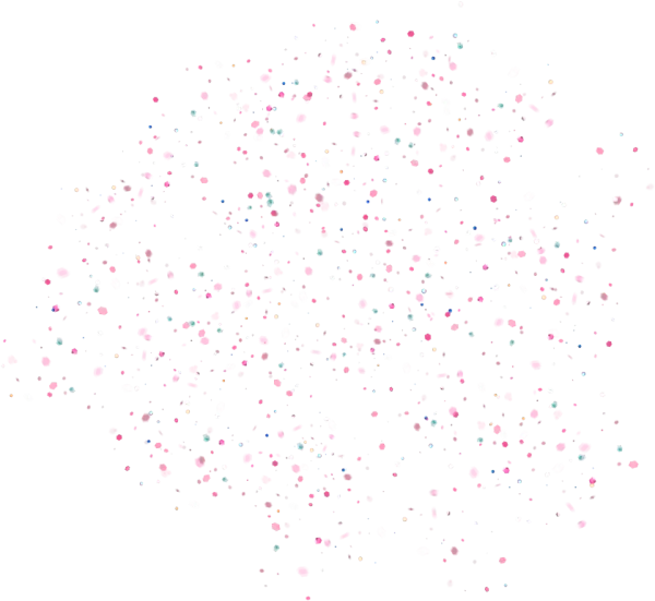 Pink Confetti Burst PNG Transparent Background