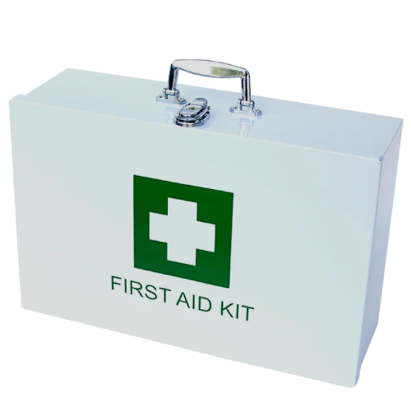 White Metal First Aid Kit Box PNG Transparent Background