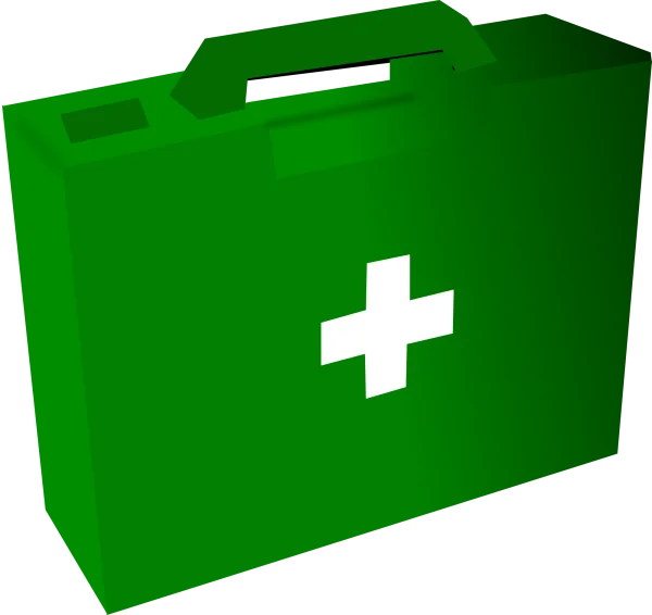 Green First Aid Kit PNG Transparent Background