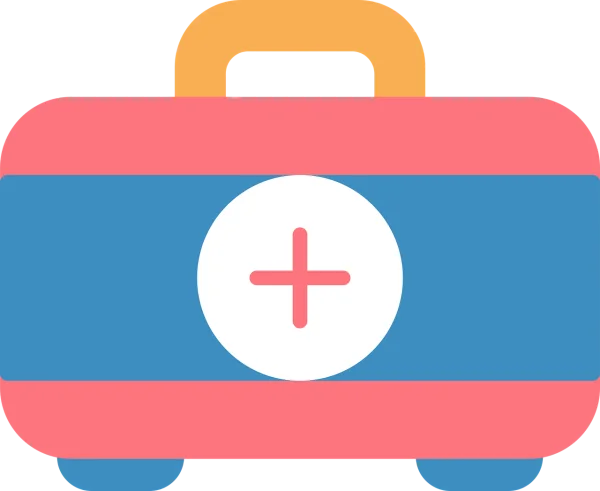 Colorful First Aid Kit Icon PNG