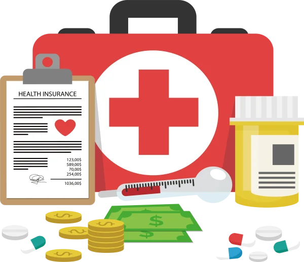 Health Insurance and Medical Essentials PNG