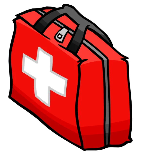 Red First Aid Kit PNG Transparent Background