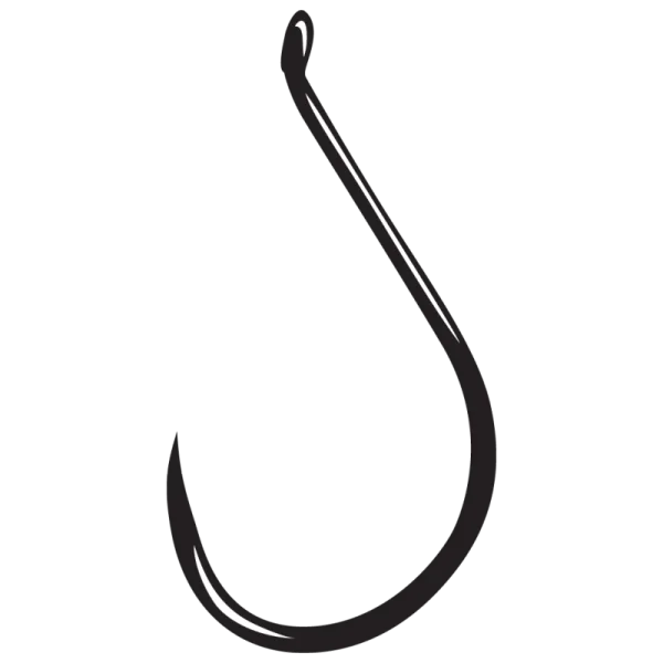 Simple Fish Hook PNG Transparent Background