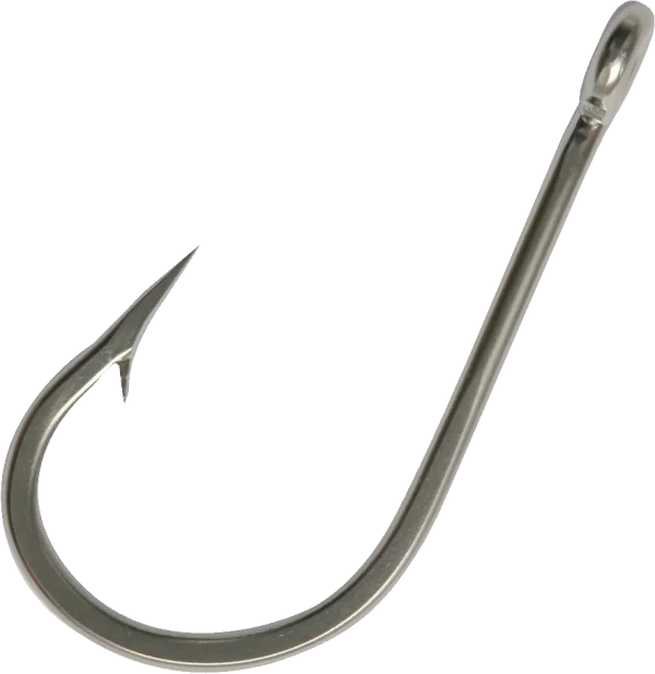 Silver Fishing Hook PNG Transparent Background
