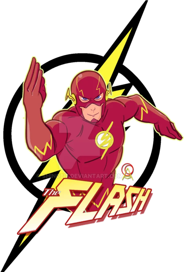 The Flash Superhero Logo PNG Transparent Background