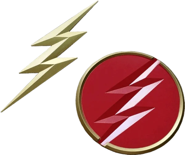 The Flash Lightning Bolt Logos PNG Transparent