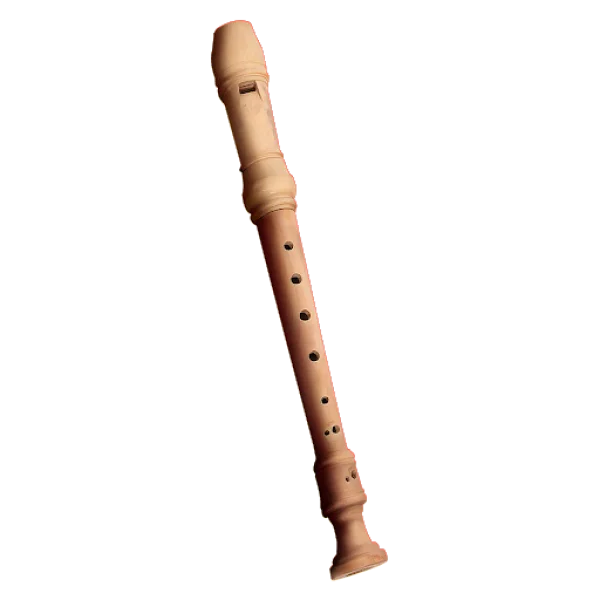 Classic Wooden Recorder PNG Transparent Background