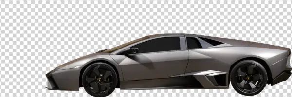 Sleek Gray Sports Car PNG Transparent Background