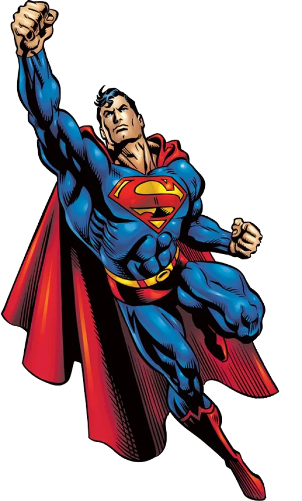 Superman Flying Comic Art PNG