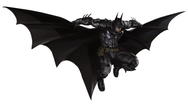 Batman in Action Pose PNG Transparent Background